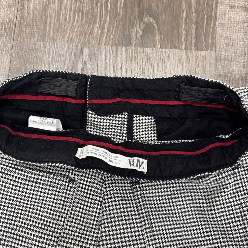 ZARA Kids Houndstooth Pants | Size 5 (116 cm) | A/W 2021 Collection 🖤🤍 - Picture 4 of 5